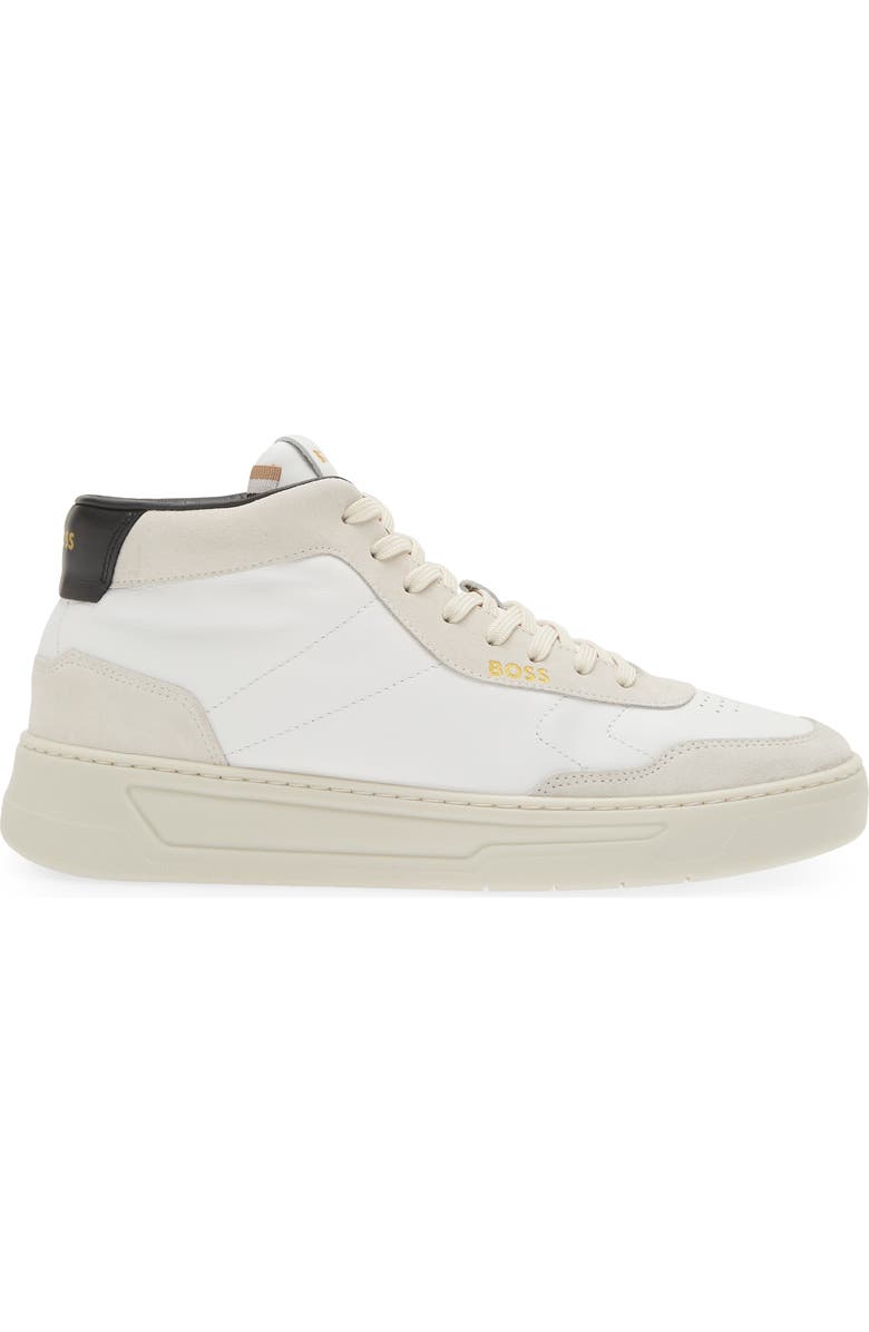 BOSS Baltimore High Top Sneaker, Alternate, color, Natural