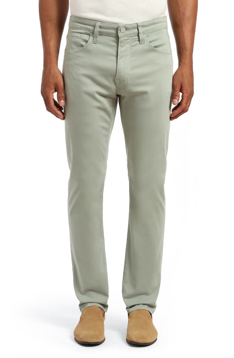 34 Heritage Courage Straight Leg Twill Pants, Main, color, Iceberg Green Twill