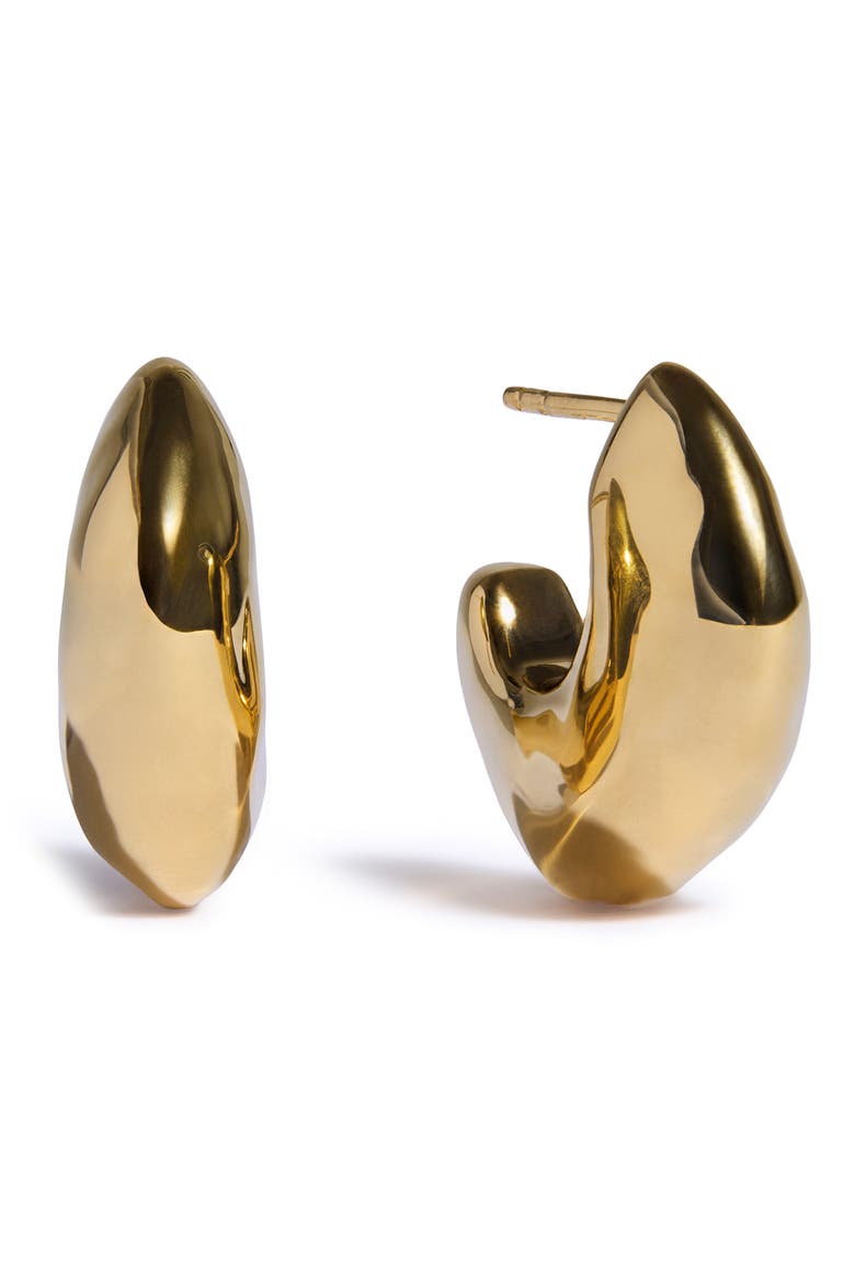 Odyssey Medium Hoop Earrings, Main, color, 18K GOLD VERMEIL