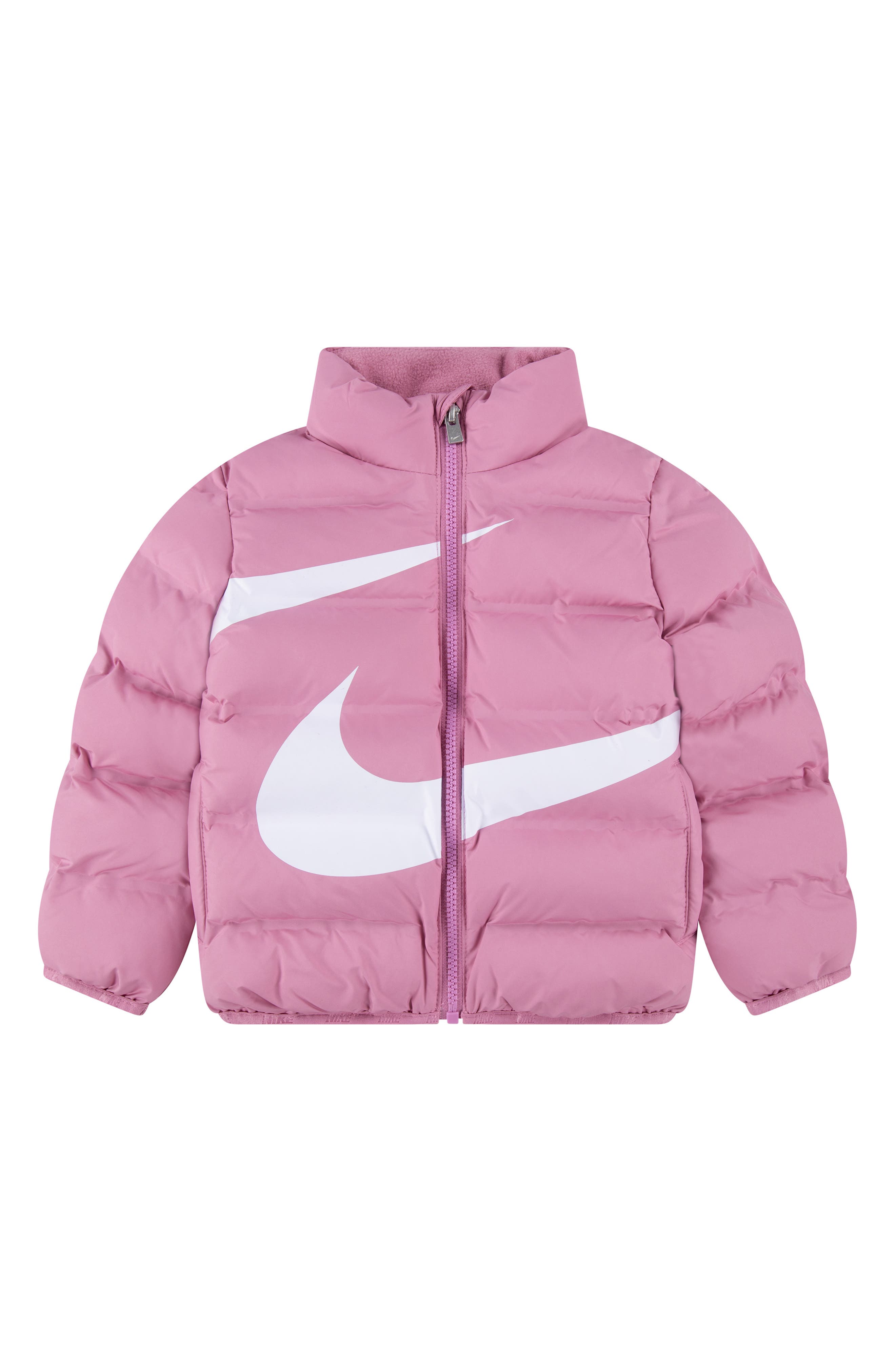 Nike Kids' Wrap Swoosh Debossed Quilted Puffer Jacket