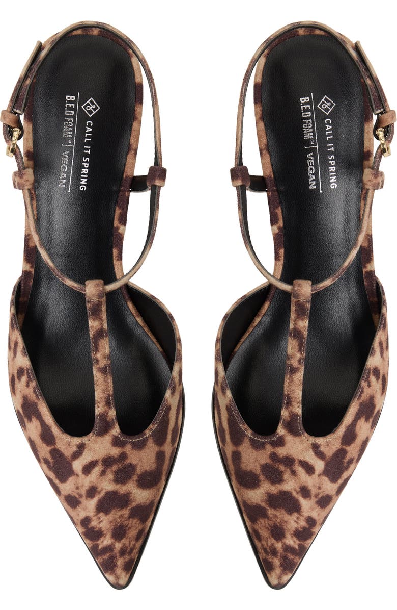 Call It Spring By Aldo Talaa Ankle Strap Pointed Toe Kitten Heel Pump, Alternate, color, Brown