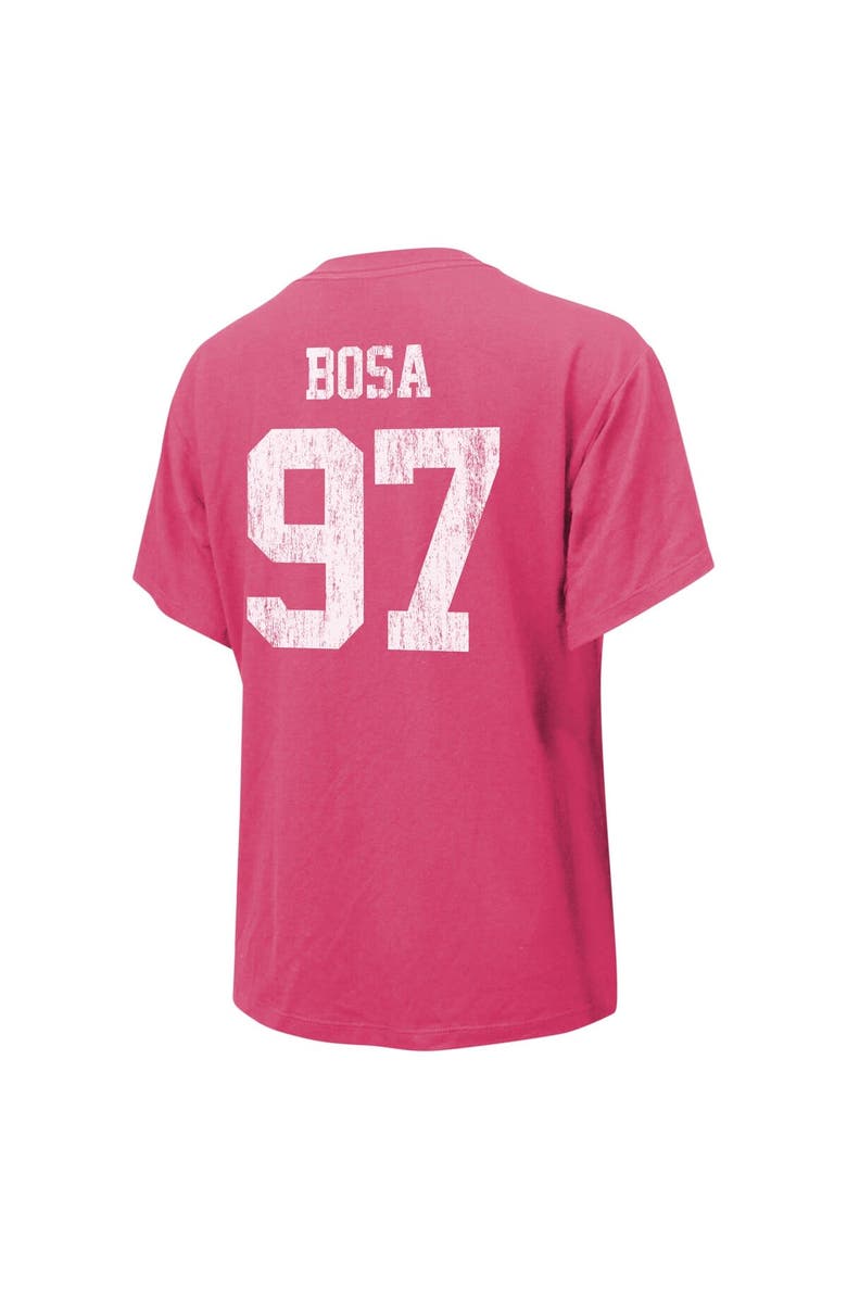 Majestic Threads Women's Majestic Threads Nick Bosa Pink San Francisco 49ers Name & Number T-Shirt, Alternate, color, Pink