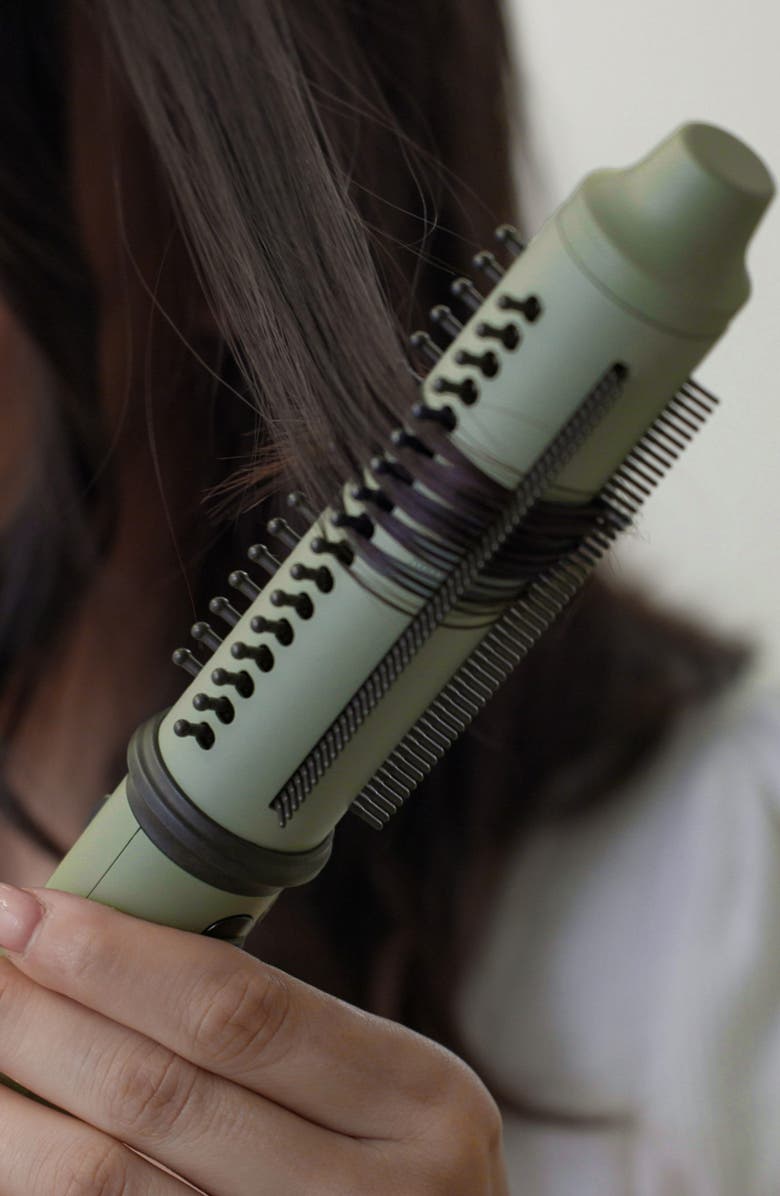 STYLECRAFT Sage 2-in-1 Rectractable Hot Brush Curling Wand, Alternate, color, Sage