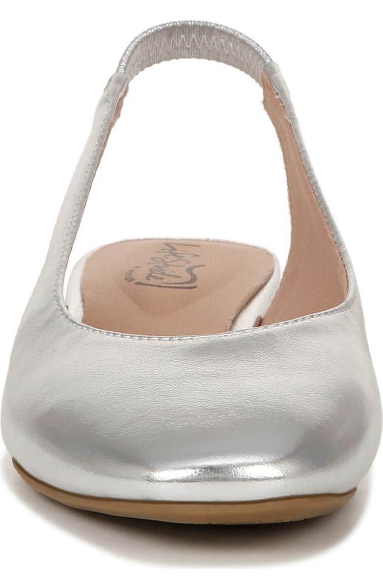 LifeStride Claire Slingback Flat, Alternate, color, Silver