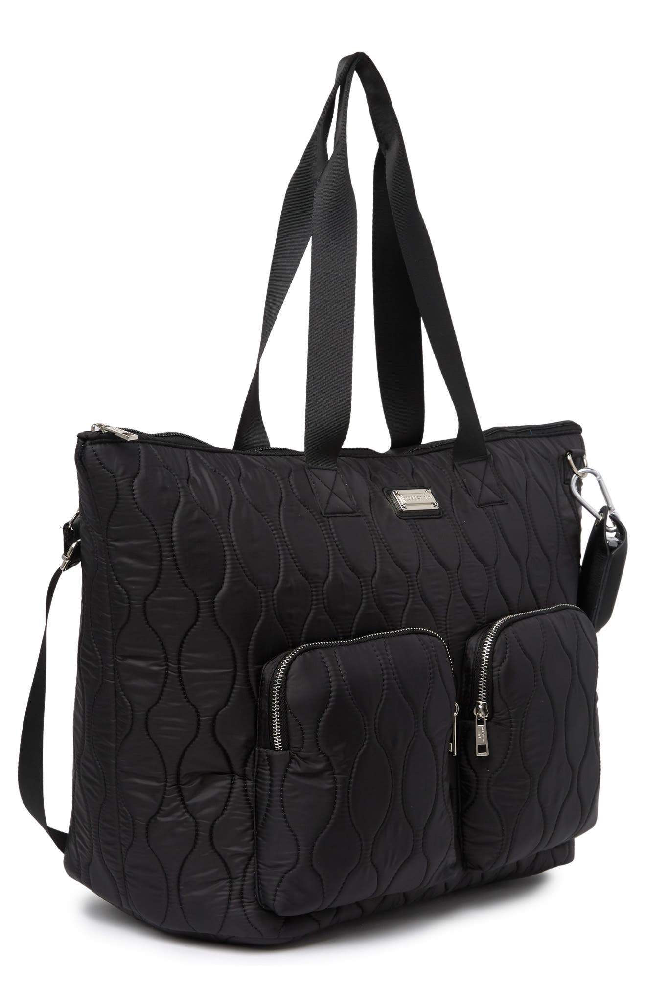 Madden Girl Quilted Weekend Tote Bag, Alternate, color, 