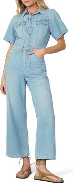 Joe's Trucker Wide Leg Denim Jumpsuit