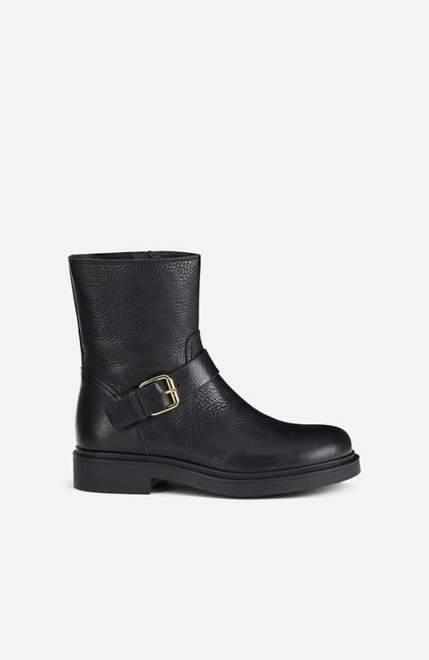 Loren Bikers Ankle Boot with Buckle