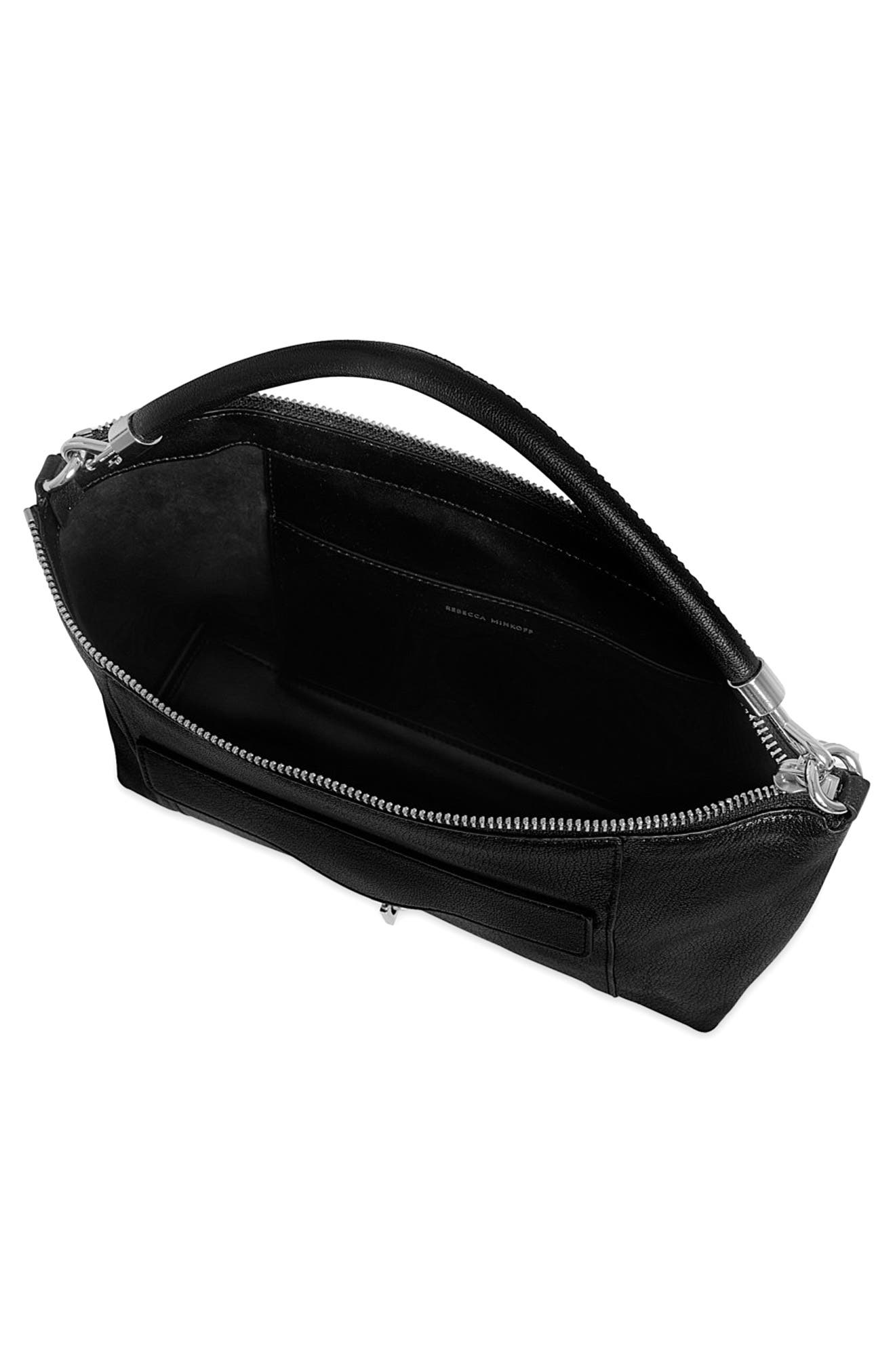 Rebecca Minkoff Mab Nano Shoulder Bag, Alternate, color, Black