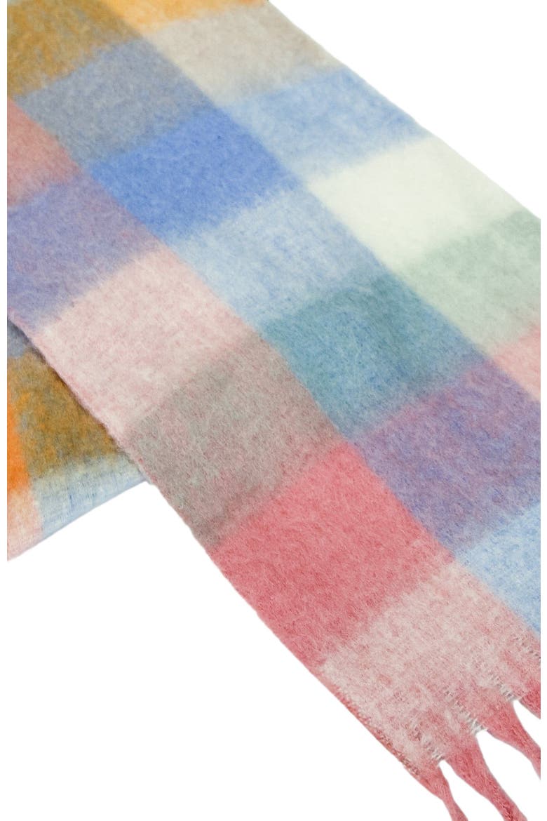 Vail Checkered Scarf, Alternate, color, Pink