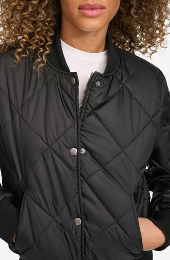 Quilted Bomber Jacket