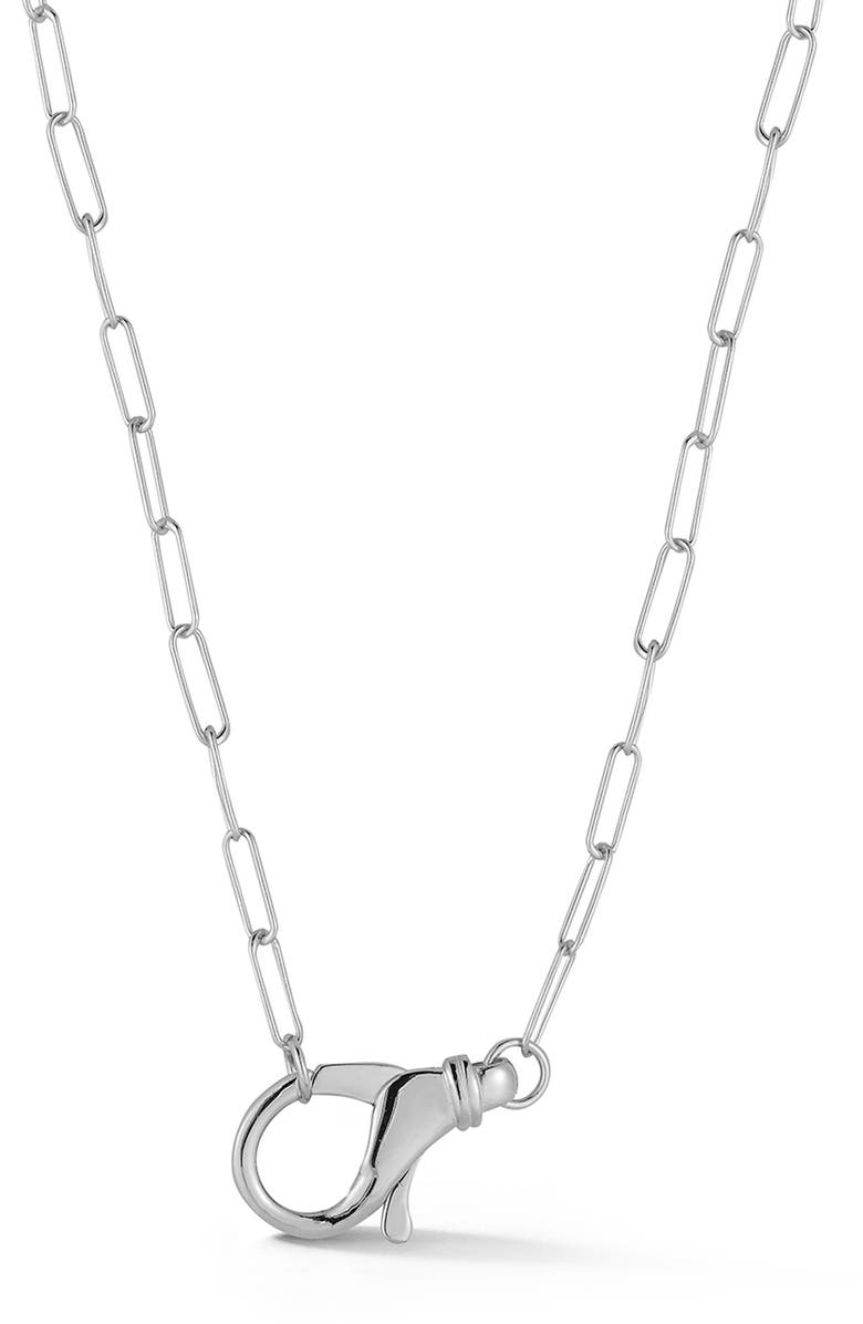 GLAZE JEWELRY Clasp Pendant Paper Clip Chain Necklace, Main, color,