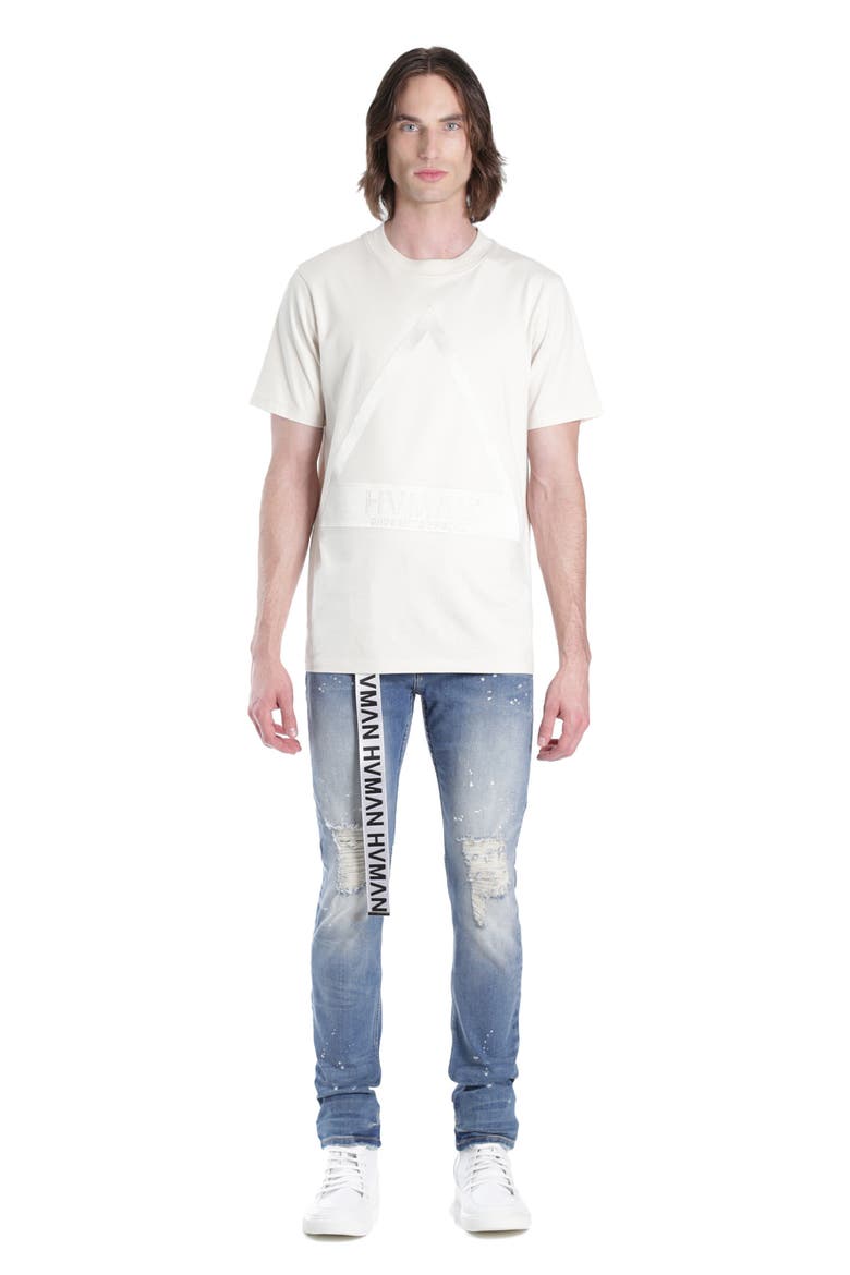 Distressed Skinny Jeans, Alternate, color, LICHEN