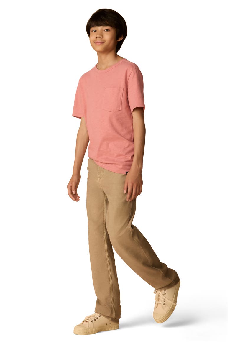 Kids' Sunwashed Organic Cotton Pocket Tee, Alternate, color, FADED FLAG
