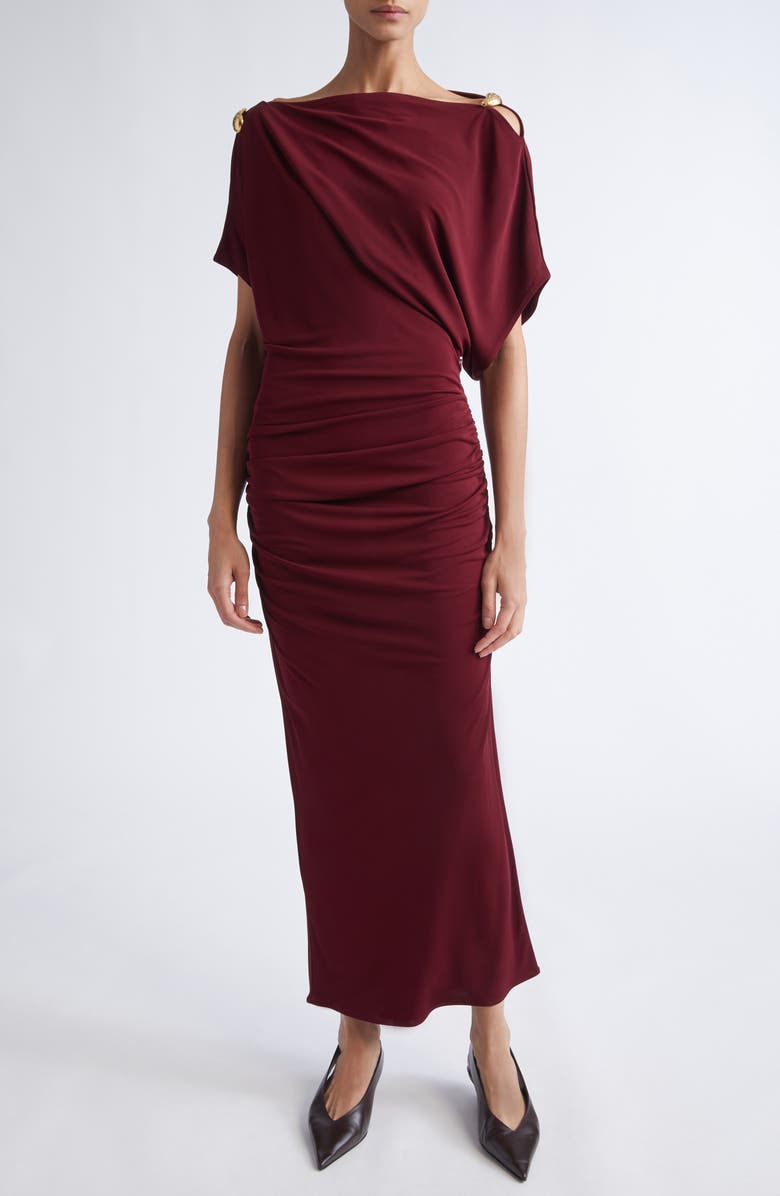 Altuzarra Brina Jersey Dress, Alternate, color, Grenache