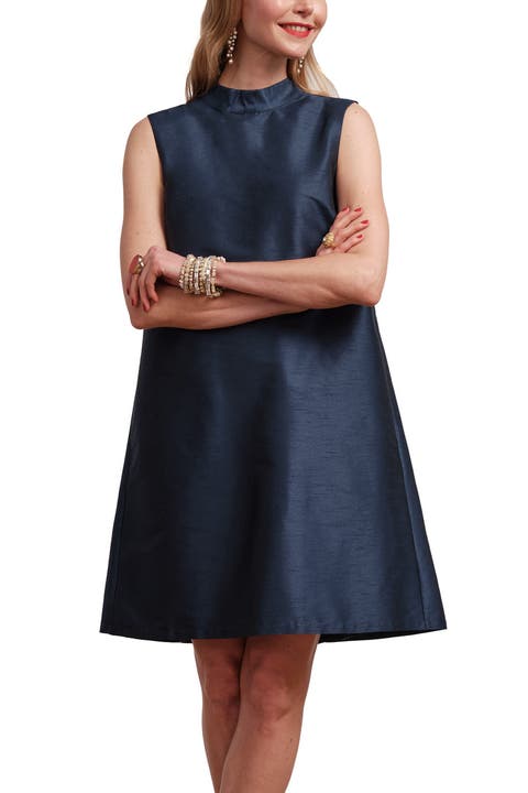 Diplomat Mini Dress Solid Dupioni