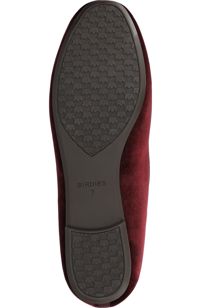 Birdies The Starling Loafer Velvet, Alternate, color, Burgundy