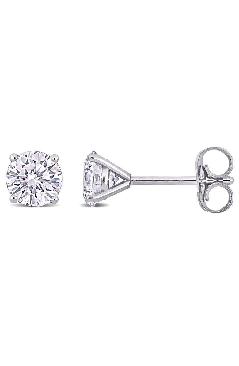 Julianna B. 1 CTW Lab-Grown Diamond Stud Earrings 14k, Main, color, White Gold