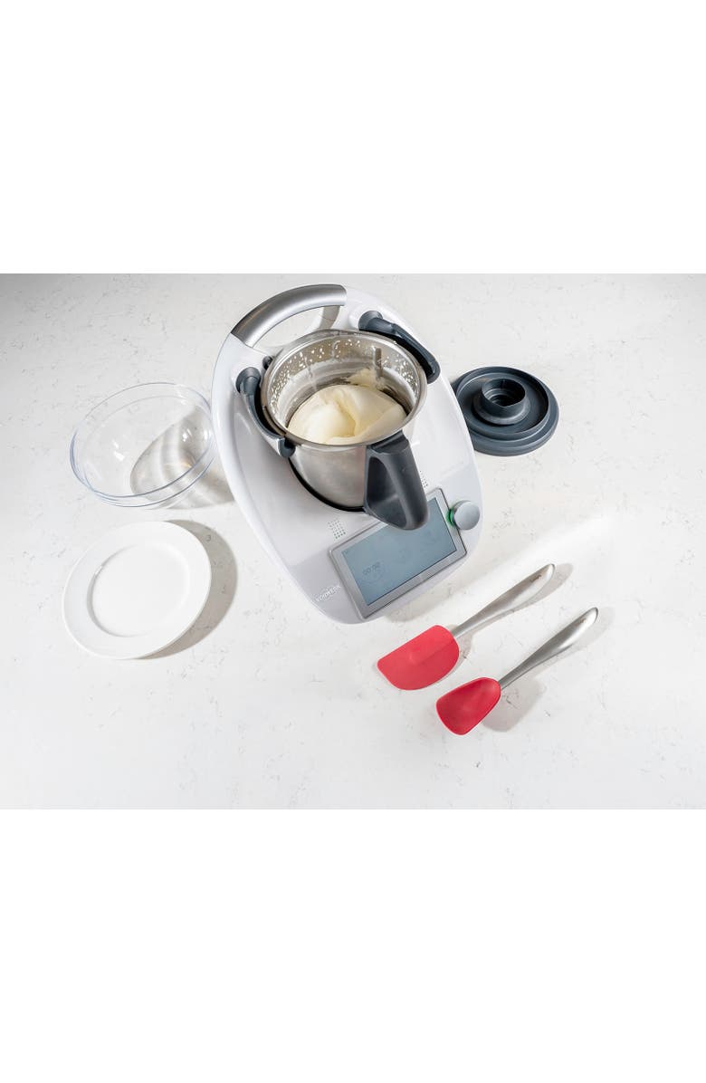 CUISIPRO Silicone and Stainless Steel 11.5-Inch Spoon, Red, Alternate, color, Red