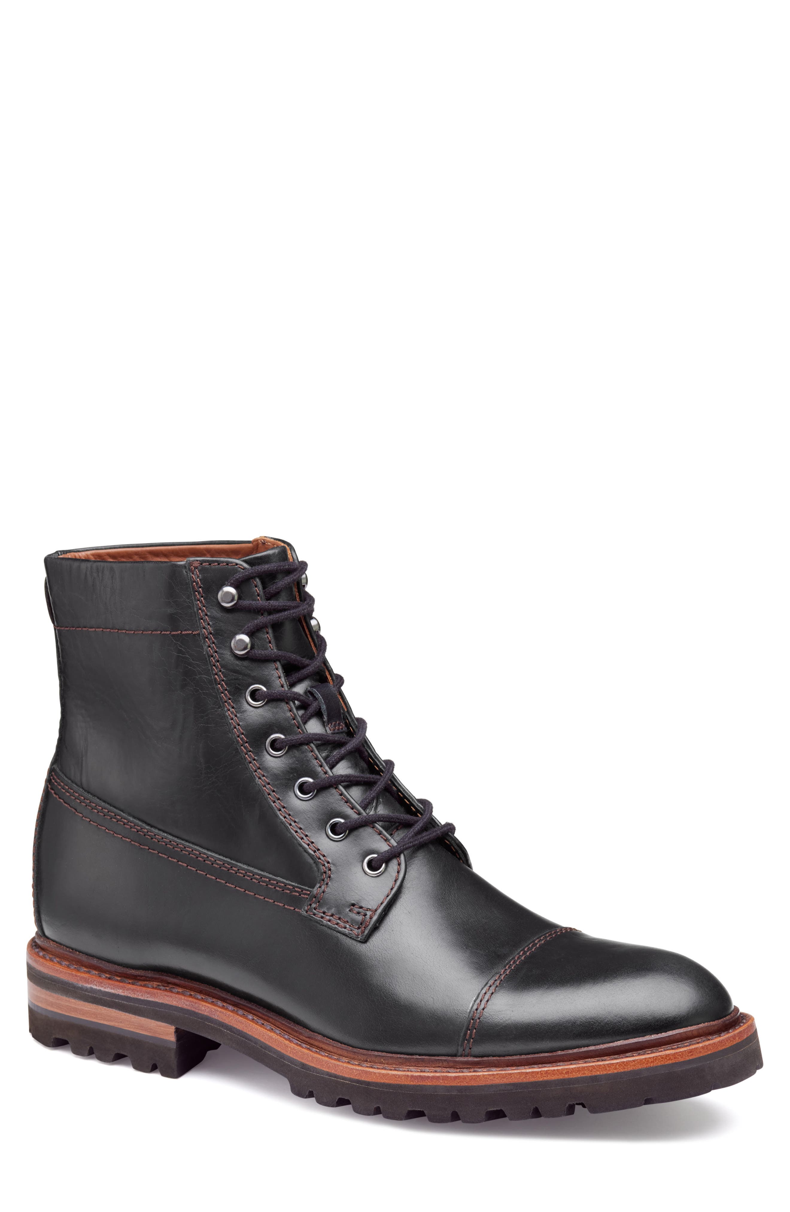 JOHNSTON & MURPHY COLLECTION Dudley Water Resistant Lace-Up Boot, Main, color, 