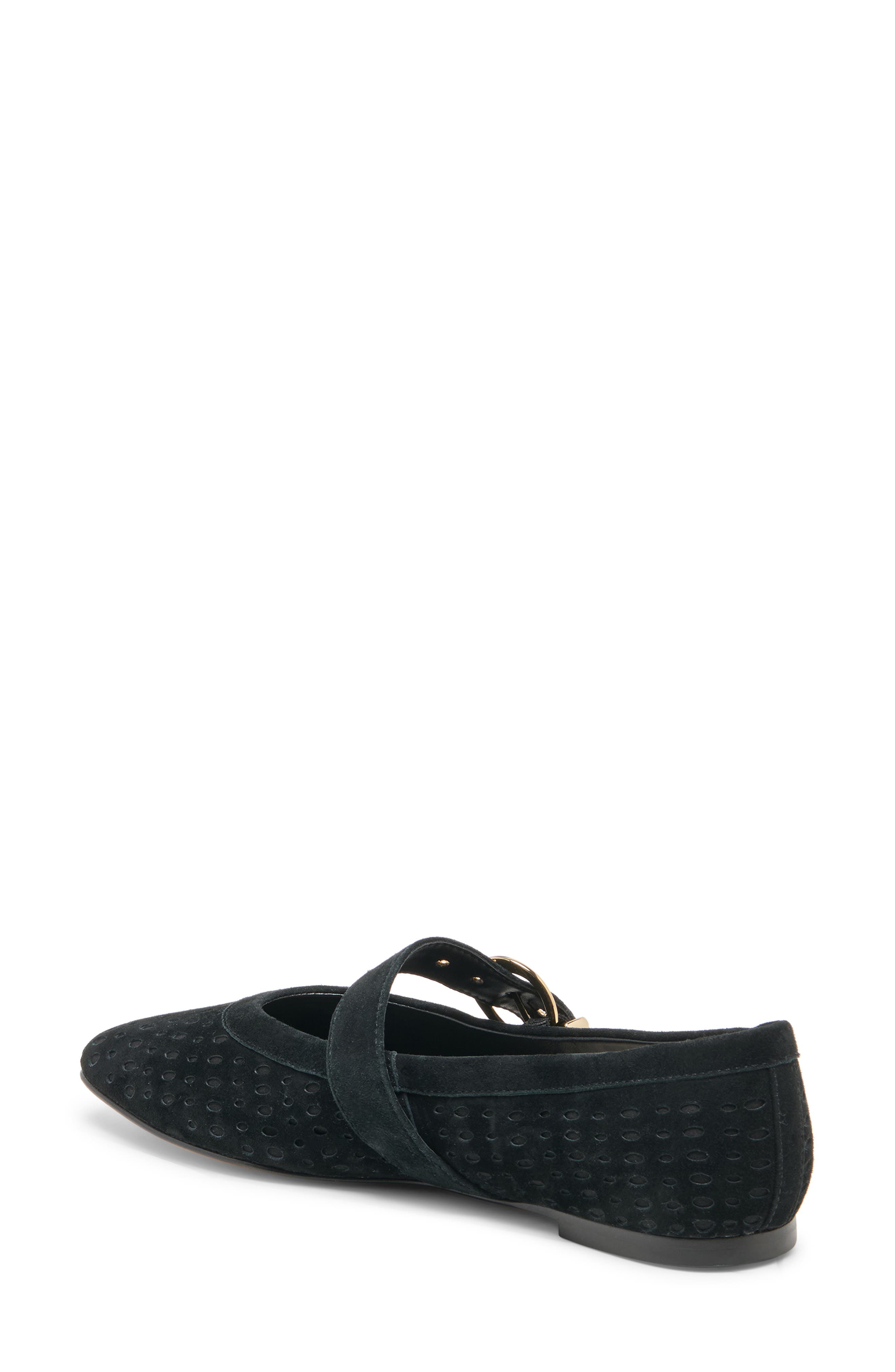 Mikela Mary Jane Flat, Alternate, color, ONYX PERFORATED