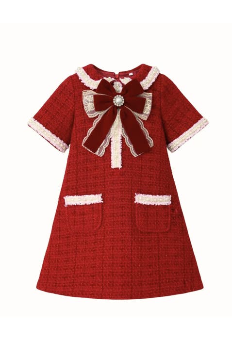 Cozy Meets Chic Tweed Dress (Toddler, Little Kid & Big Kid)