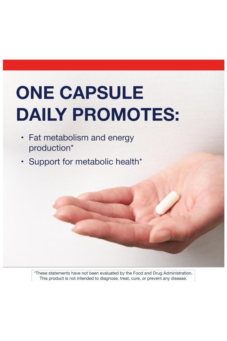 L-Carnitine Amino Acid Supplement Capsules 30 Capsules, Alternate, color, None