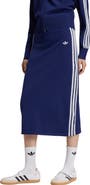 adidas Originals Three-Stripe Knit Midi Skirt