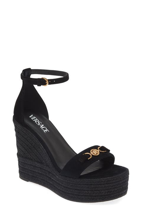 フラットシューズ VERSACE Woman Espadrilles Black 1017852DVT2P 1B000 VERSACE Woman Espadrilles Black 1017852DVT2P 1B000 (VERSACE