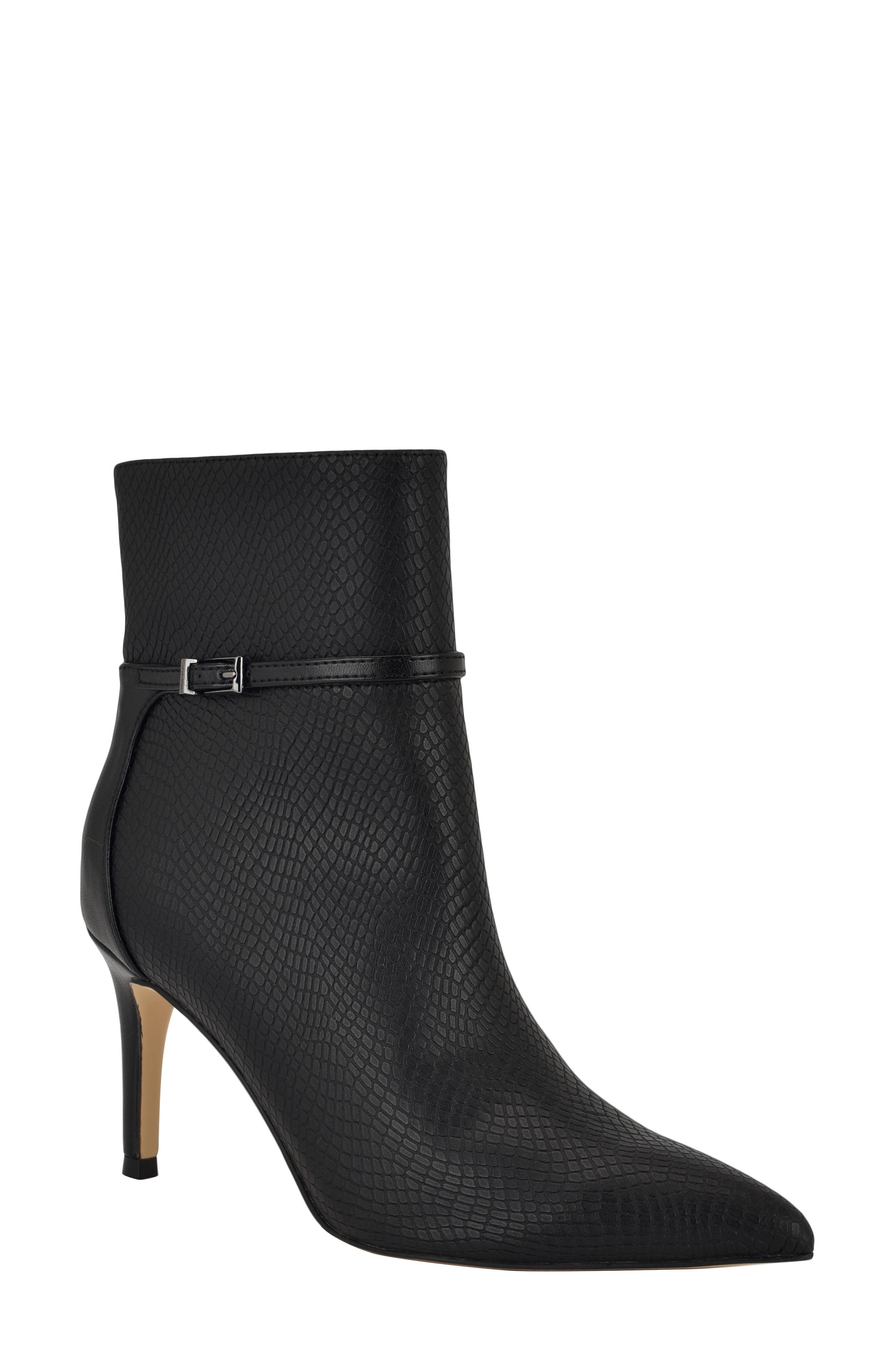 Vivera Bootie, Main, color, BLACK EMBOSSED