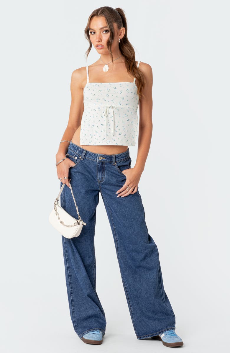 EDIKTED Marli Floral Open Back Tank, Alternate, color, 