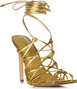 AZALEA WANG Amenra Ankle Wrap Sandal