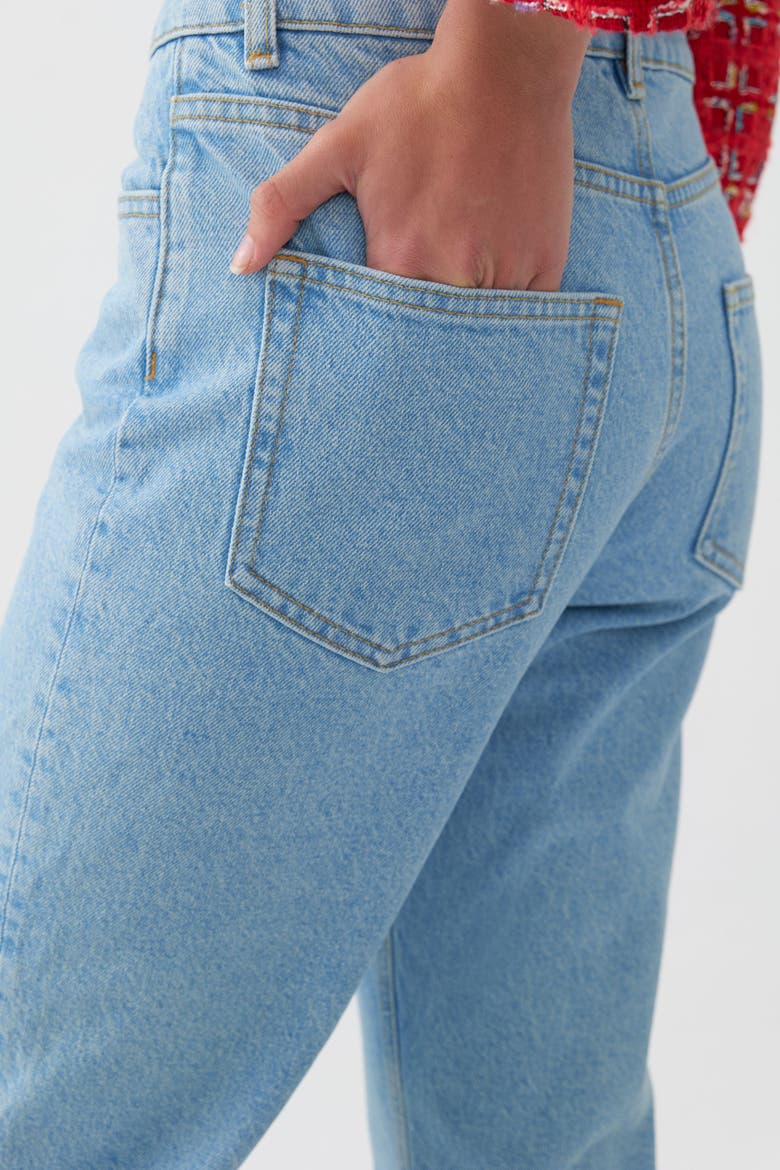 High Waisted Mom Jeans, Alternate, color, Blue