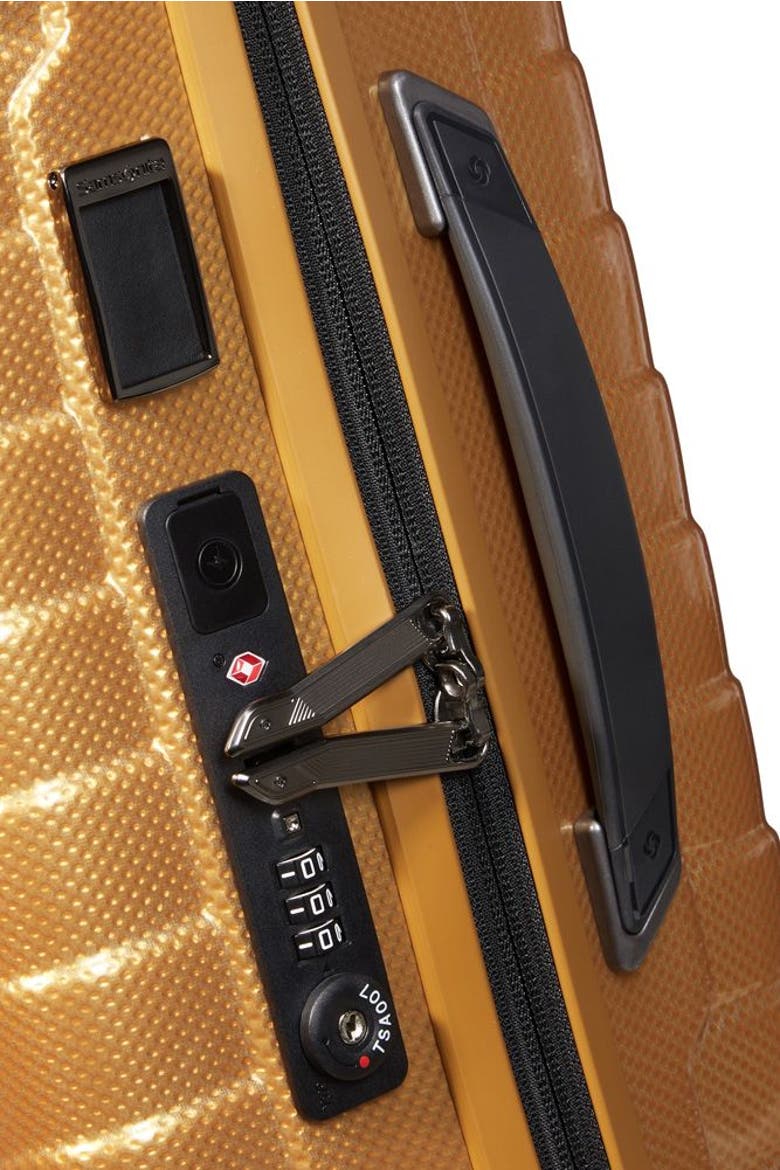 Proxis Global Hardside 22" Carry On Spinner Luggage, Alternate, color, Honey Gold