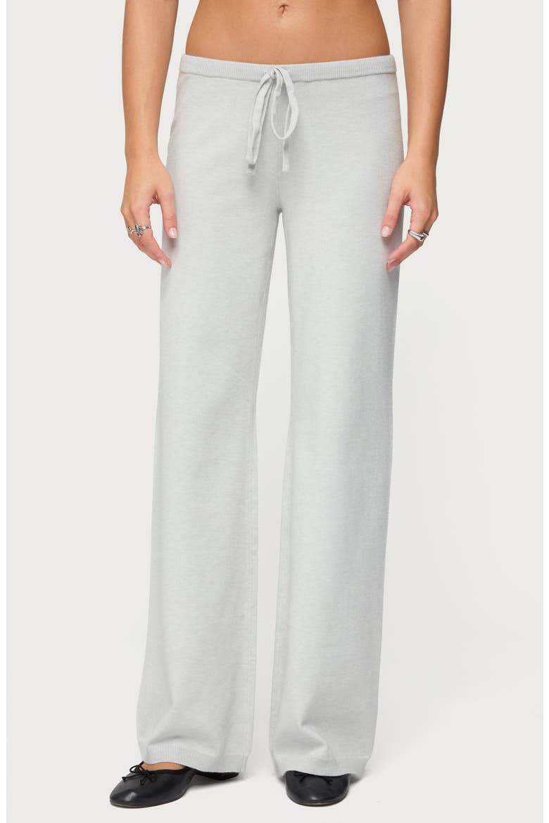 Embryn Knit Drawstring Pants, Main, color, LIGHT-GREY-MELANGE