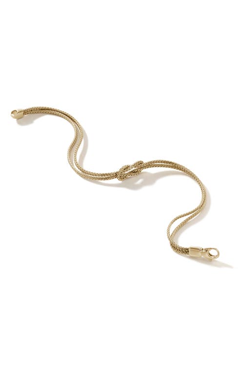 John Hardy Classic Chain Knot Layered Rope Bracelet In Gold