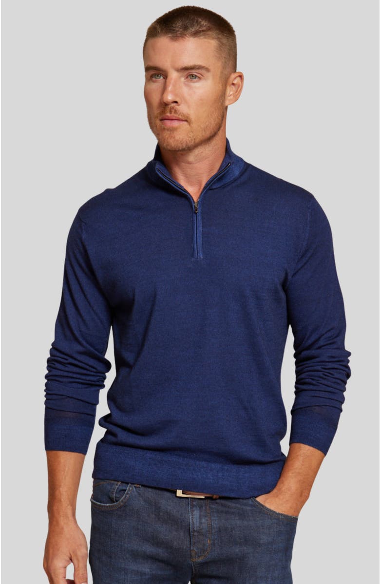Rye 51 The Archer Long  Sleeve Sweater, Main, color, Navy
