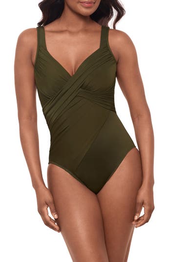 Miraclesuit ® Rock Solid Revele One-piece Swimsuit In Green