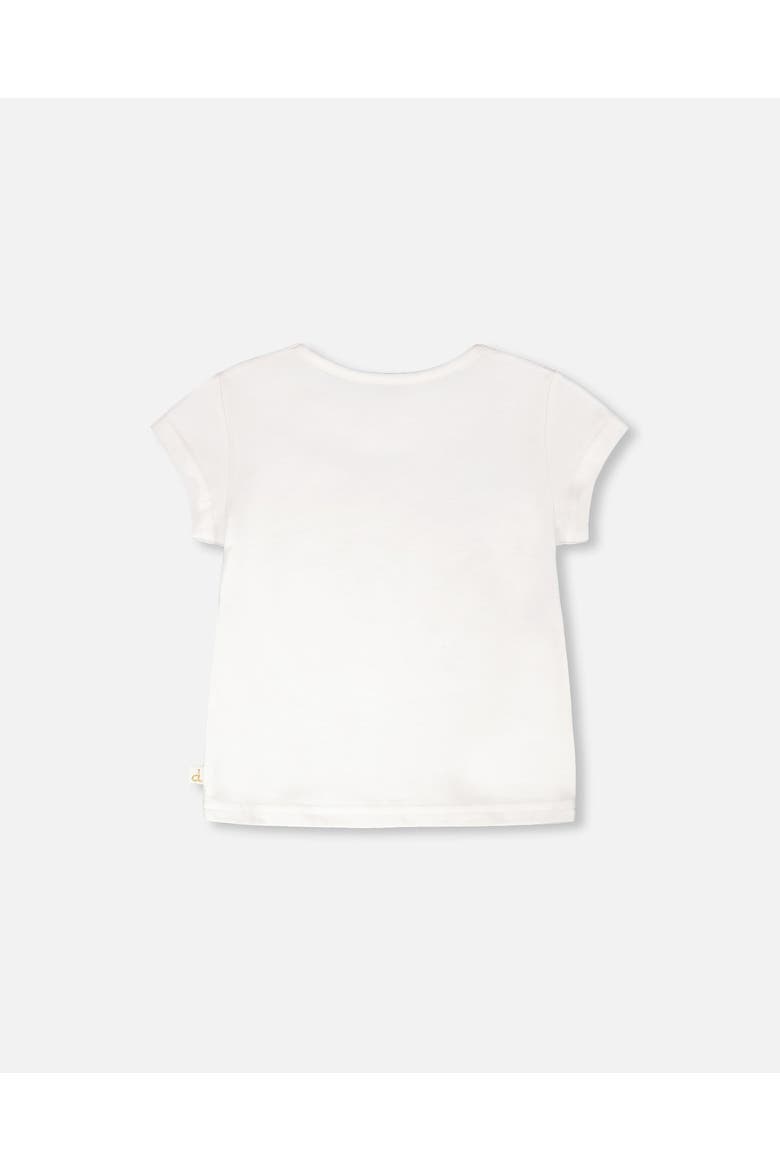 Organic Cotton Jersey Snail T-Shirt, Alternate, color, White