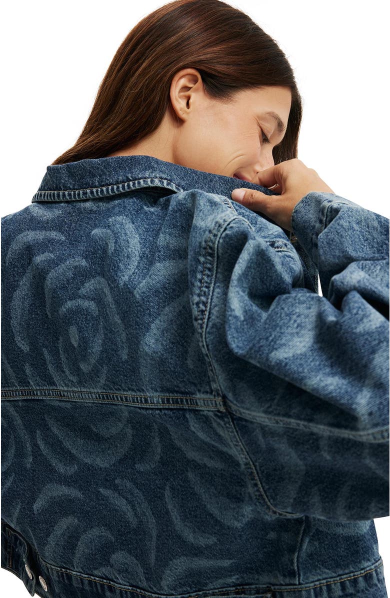 Cotton On Women's Cropped Denim Jacket, Alternate, color, 