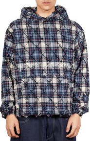 PLEASURES Mystic Flannel Poncho Hoodie