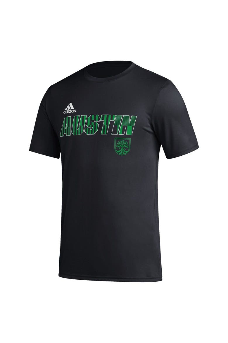 Men's adidas Black Austin FC Team Jersey Hook AEROREADY T-Shirt, Alternate, color, Black
