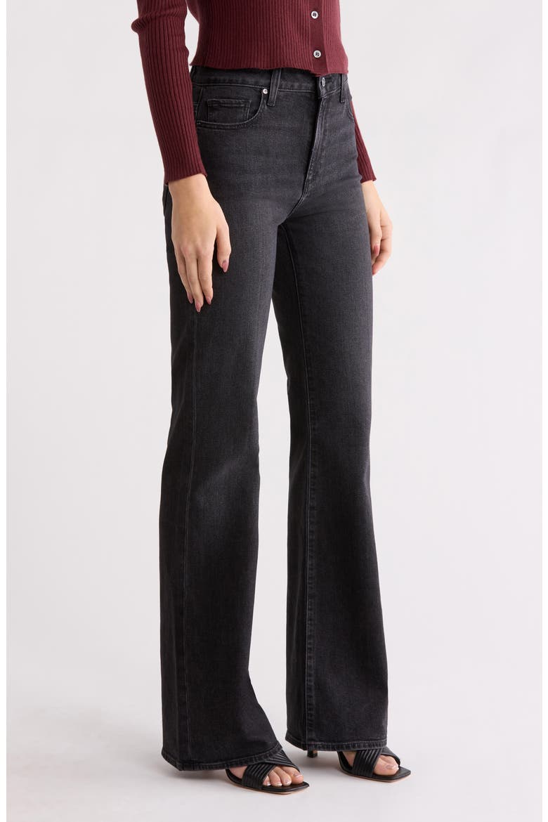 Sofia Flare Leg Jeans, Alternate, color, SOLSTICE BLACK