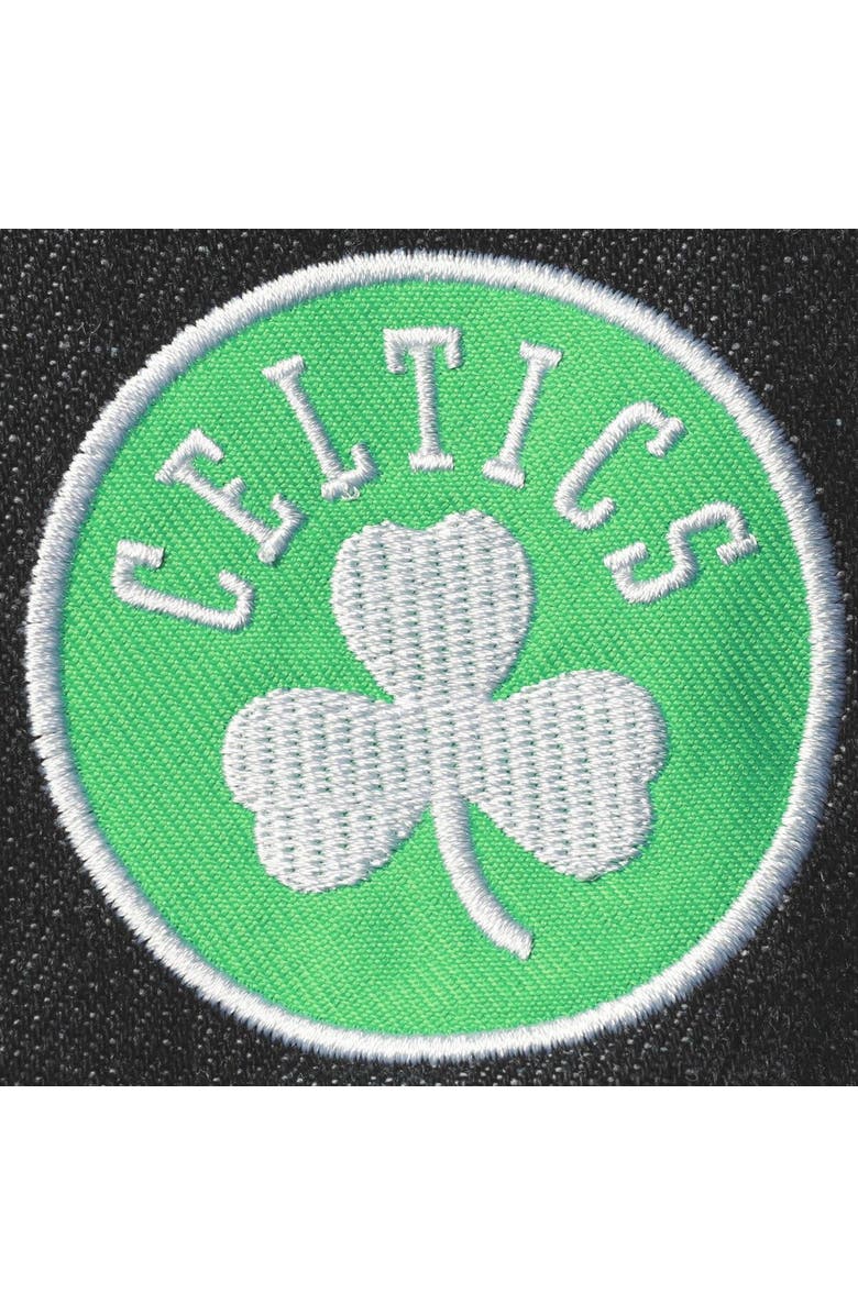 THE WILD COLLECTIVE Women's The Wild Collective Black Boston Celtics Patch Denim Button-Up Jacket, Alternate, color, Black