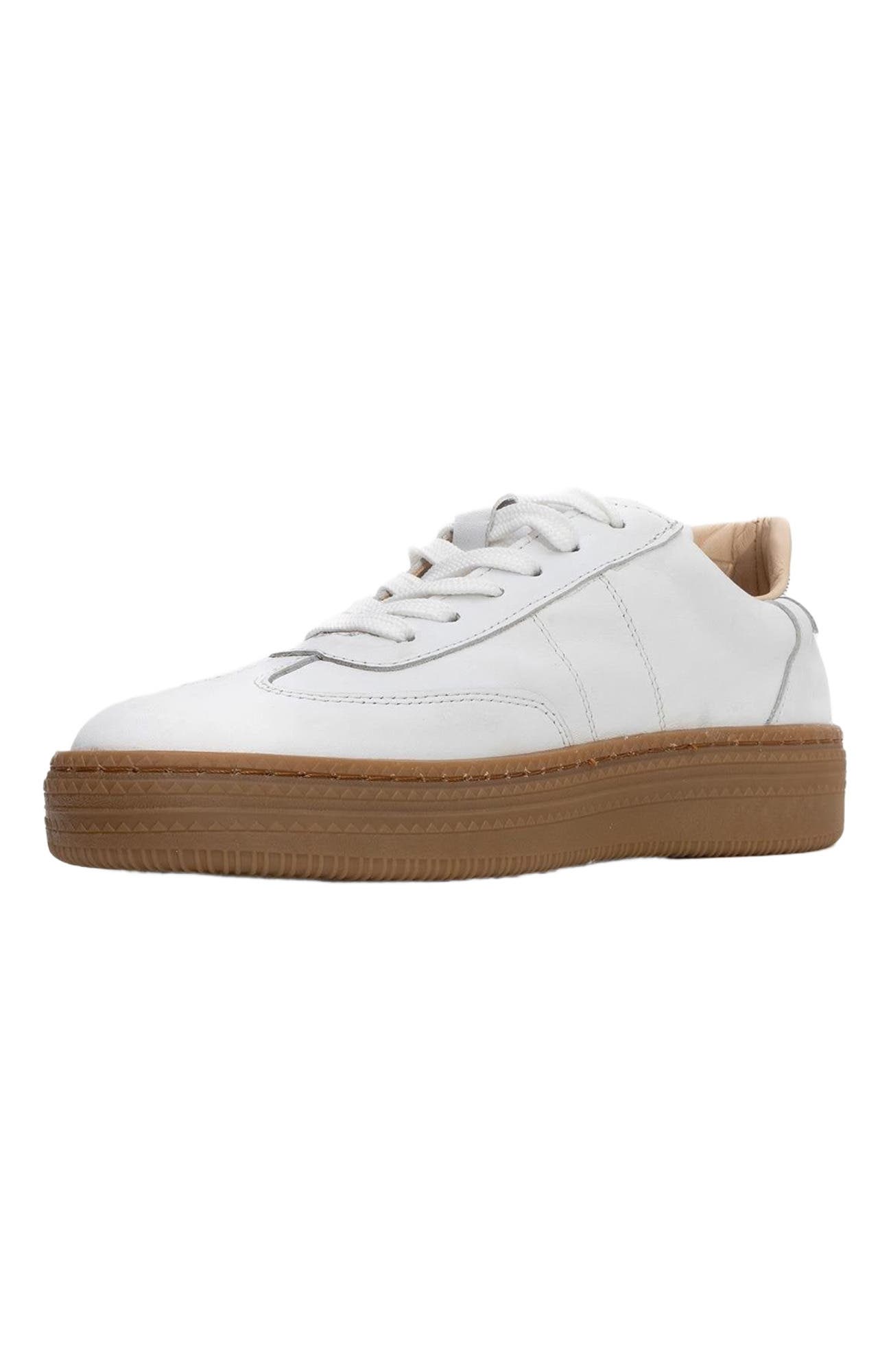 Forever & Always Shoes Fyore Leather Sneakers, Alternate, color, White Leather