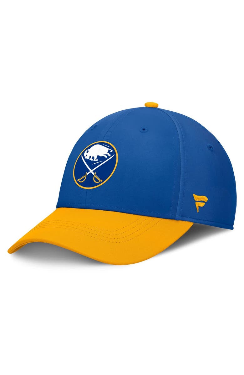 FANATICS Men's Fanatics Royal/Gold Buffalo Sabres Authentic Pro Rink Flex Hat, Alternate, color, Royal