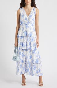 Chelsea28 Floral Tiered Maxi Dress