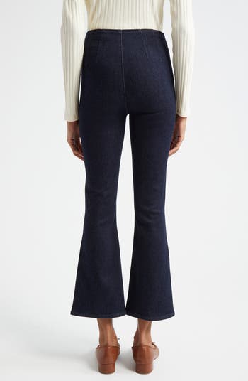 Veronica Beard Carson Off-Duty High Waist Ankle Flare Jeans