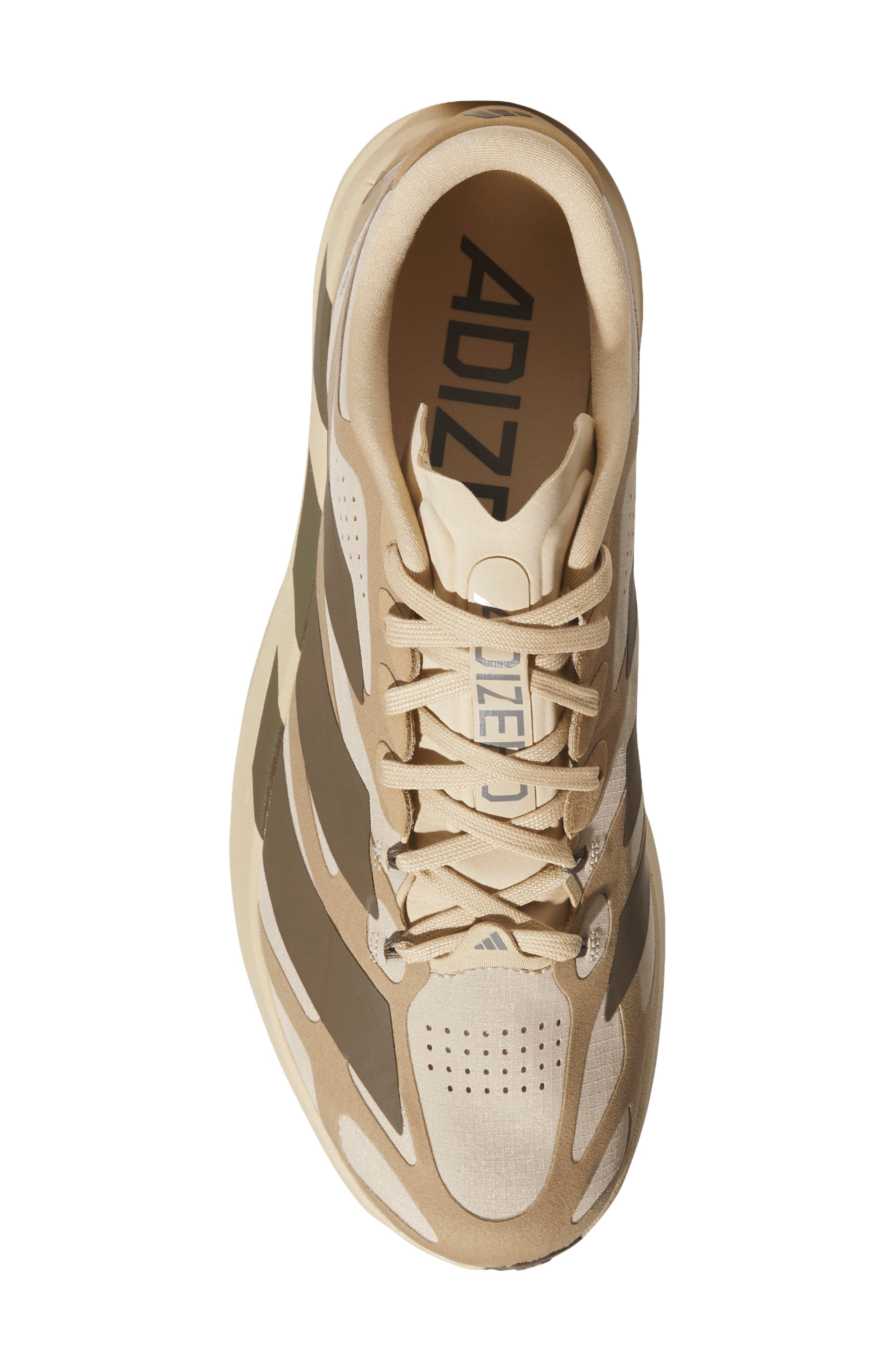 Adizero Evo SL Running Shoe, Alternate, color, BEIGE/ BROWN/ CARDBOARD