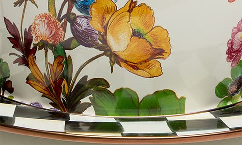 Mackenzie-childs Mackenzie Childs Flower Market Enameled Steel Cake Carrier