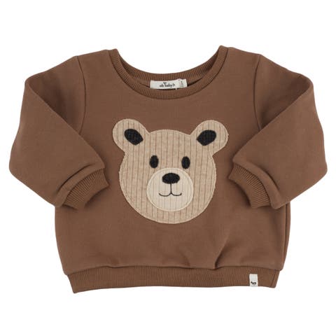 Wide Rib Fuzzy Sweater Knit Brooklyn Boxy- Infant